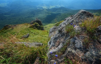 Вид з вершини гори Пікуй