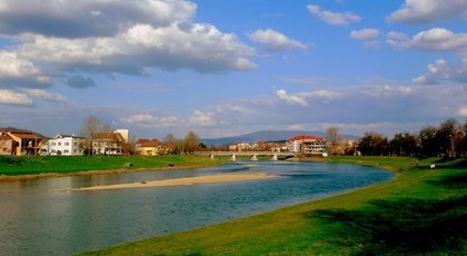 Река Латорица, у города Мукачево